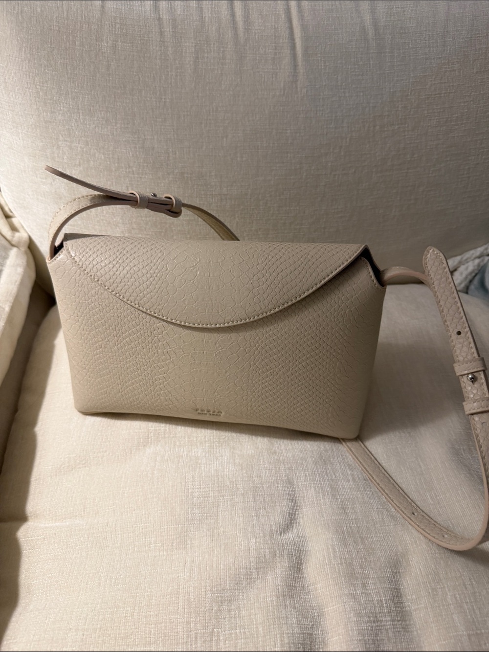 Freja New York Hudson bag - oat croc